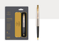Parker FRONTIER STAINLESS STEEL Ball Pen with Gold Trim