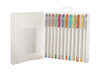 Unomax GELTRON PEARL FASHION Gel Pen (12 Pcs Set)