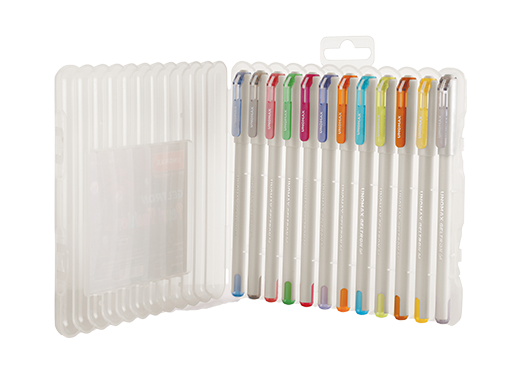 Unomax GELTRON PEARL FASHION Gel Pen (12 Pcs Set)