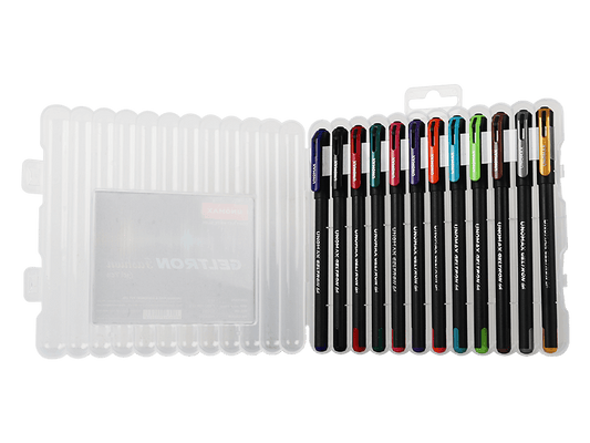 Unomax GELTRON FASHION Gel Pen (12 Pcs Set)