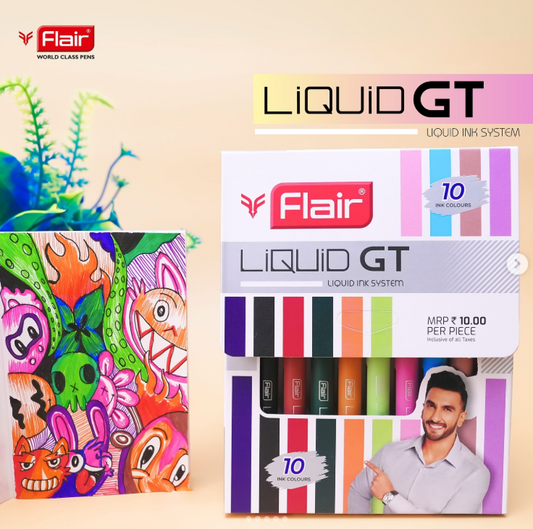 Flair LIQUID GT Assorted  (Set of 10 Colours)