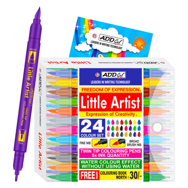 Add Gel LITTLE ARTIST  24 Dual Tip Pens