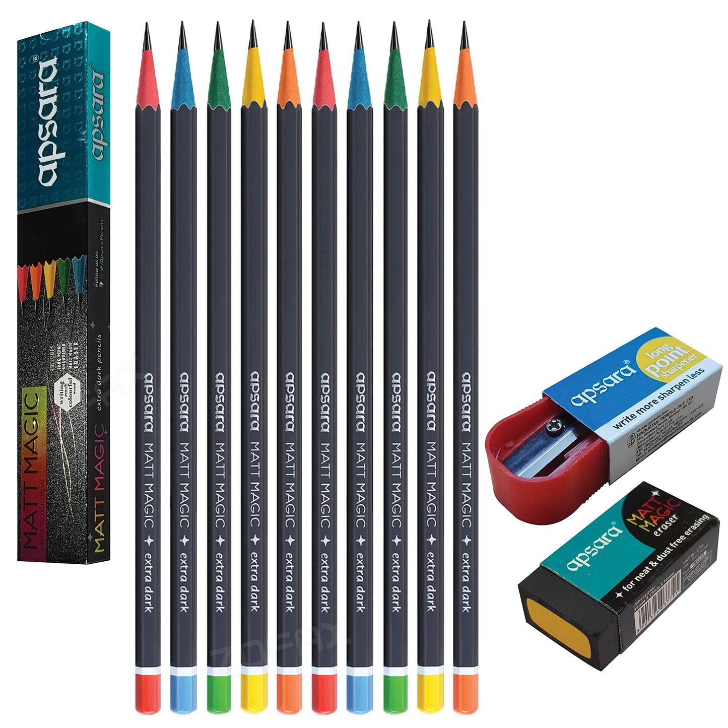 Apsara MATT MAGIC Pencil (Pack of 10)