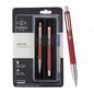 PARKER VECTOR STANDARD BALL PEN + ROLLER BALL PEN With Chrome Trim