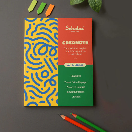 Scholar A5 Creanote Notepad (80 Sheets)