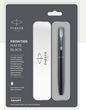 Parker FRONTIER MATTE BLACK Fountain Pen WITH CHROME TRIM