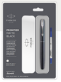 Parker FRONTIER MATTE BLACK ROLLER BALL PEN WITH GOLD TRIM