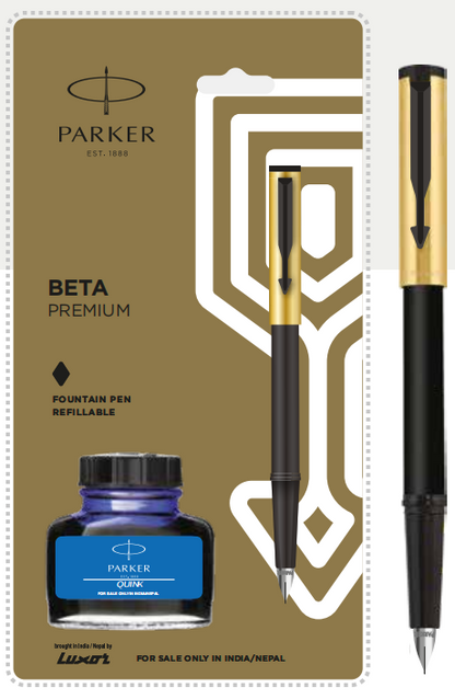 Parker BETA PREMIUM FOUNTAIN PEN + INK BOTTLE