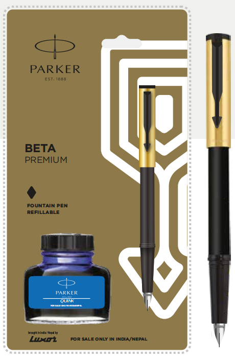 Parker BETA PREMIUM FOUNTAIN PEN + INK BOTTLE