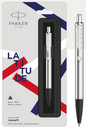 Parker LATITUDE SHINY CHROME Ball Pen with Chrome Trim