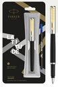 Parker LATITUDE MATTE METALLIX ROLLER BALL PEN WITH GOLD TRIM