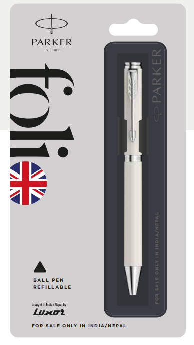 Parker FOLIO STANDARD Ball Pen with Chrome Trim