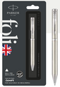 Parker FOLIO STAINLESS STEEL Ball Pen with Chrome Trim
