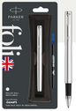 Parker FOLIO STAINLESS STEEL ROLLER BALL PEN WITH CHROME TRIM