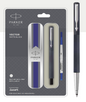 PARKER VECTOR MATTE BLACK ROLLER BALL PEN WITH CHROME TRIM
