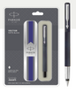 PARKER VECTOR MATTE BLACK FOUNTAIN PEN WITH CHROME TRIM