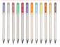 Unomax GELTRON PEARL FASHION Gel Pen (12 Pcs Set)