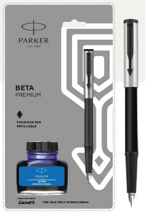 Parker BETA PREMIUM FOUNTAIN PEN + INK BOTTLE
