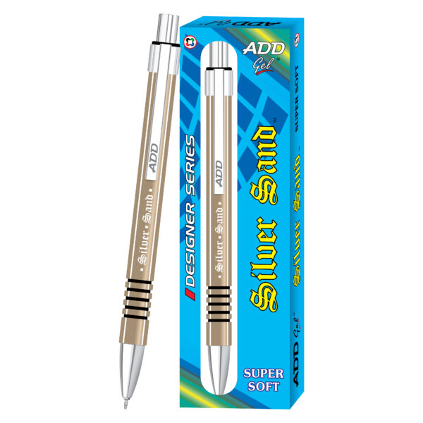 Add Gel SILVER SAND LIQUID FLUID Ink Pen- Blue (Pack of 5)