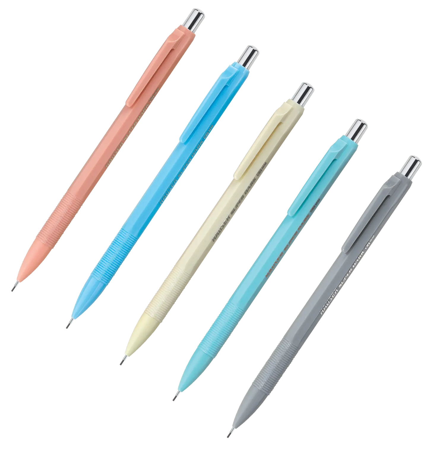 Hauser Artz Mechanical Pencil SUPER DARK - 0.7mm with Lead Tube (Pack of 5)