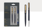PARKER VECTOR MATTE BLACK BALL PEN + ROLLER BALL PEN  WITH GOLD TRIM