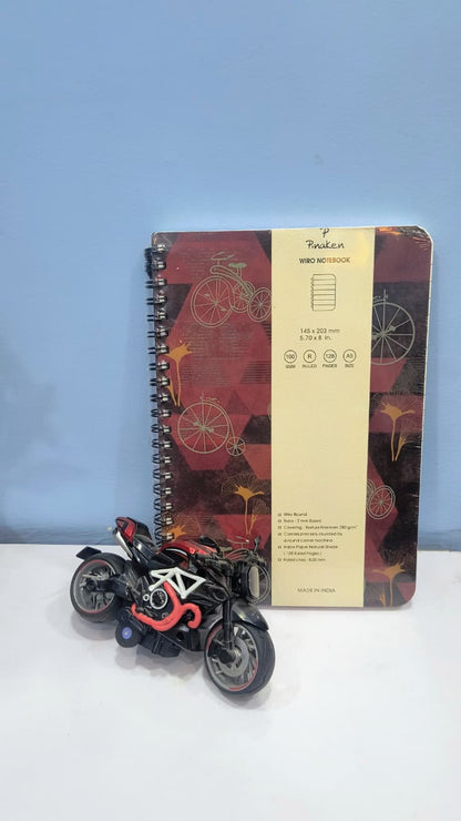 Pinaken A5 Wiro Notebook - 128 Pages