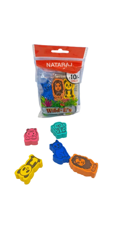 Nataraj Mini WILD-E's Eraser(Pack of 5)