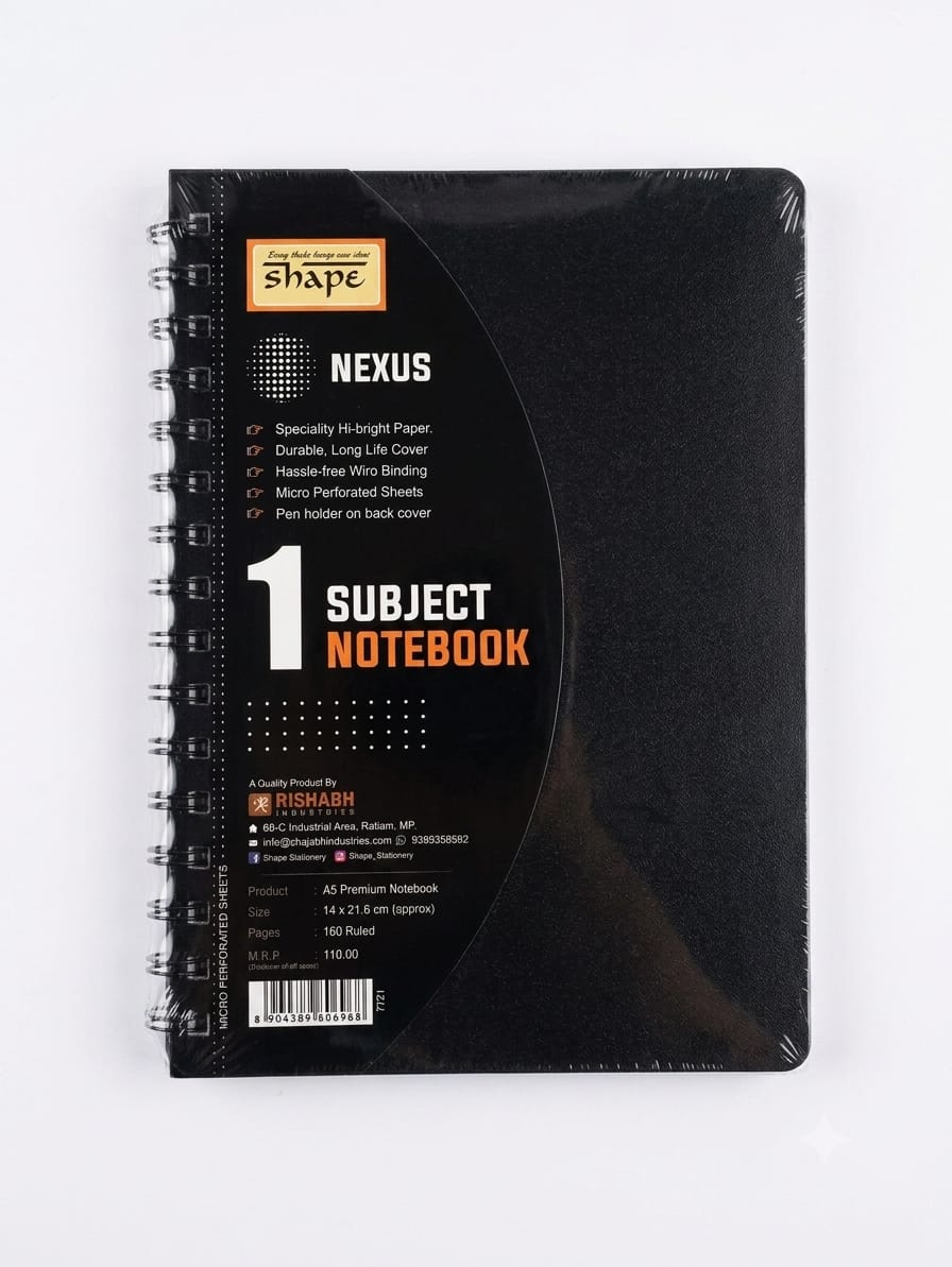 Shape A5 Premium 1 Subject Notebook (Ruled)