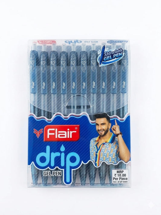 Flair DRIP Gel Pen (Pack of 10)
