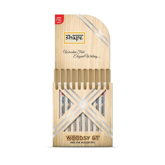 Shape WOODSY-GT Roller Pen (Pack of 10)