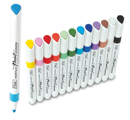 Flair ACRYLIC PAINT Marker (Set of 12)