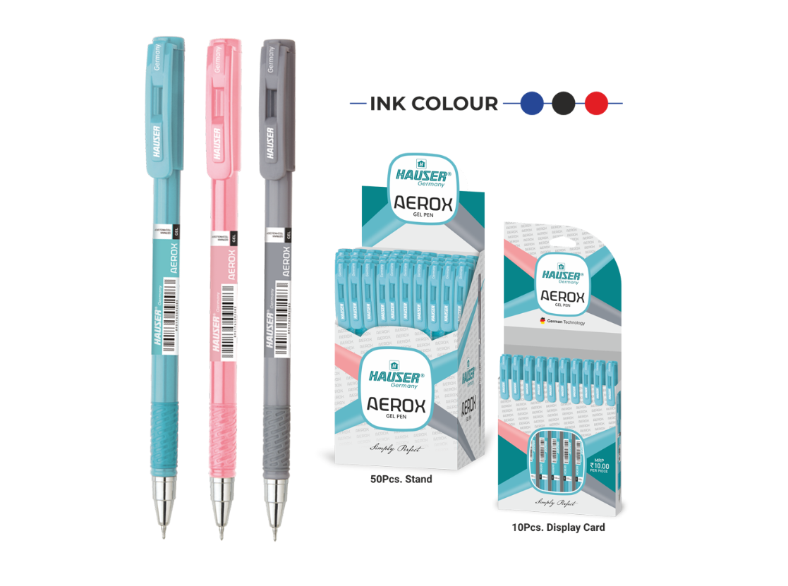 Hauser AEROX Gel Pen (Pack of 5)