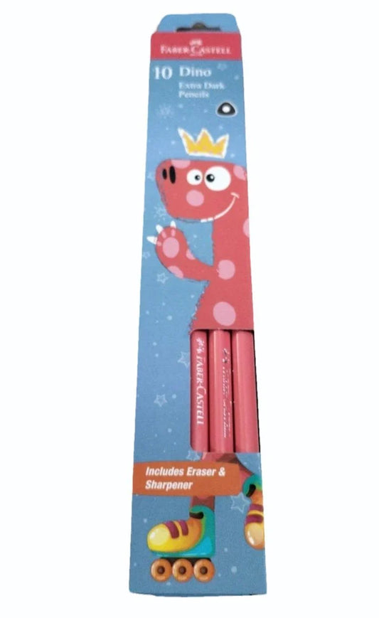 Faber-Castell DINO Extra Dark Pencil (Pack of 10)