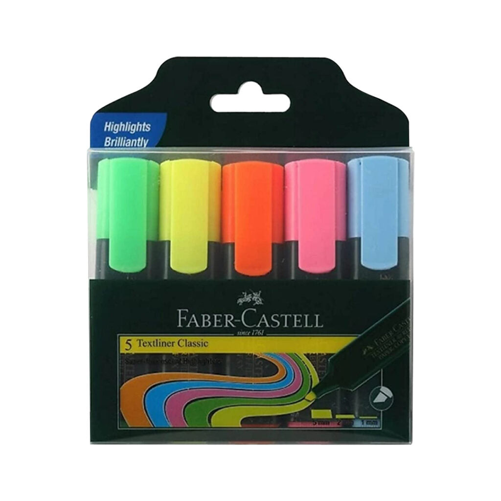 Faber-Castell CLASSIC ASSORTED Textliner (Set of 5)