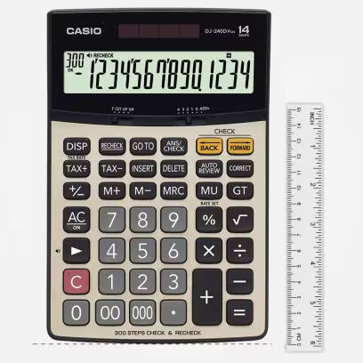 Casio DJ-240D PLUS CHECK Calculator