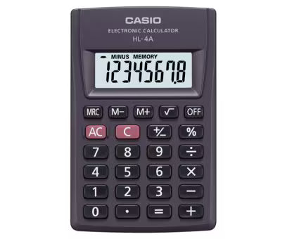 Casio HL-4A BASIC Pocket Calculator