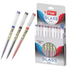 Flair GLASS Gel Pen (Pack of 10)