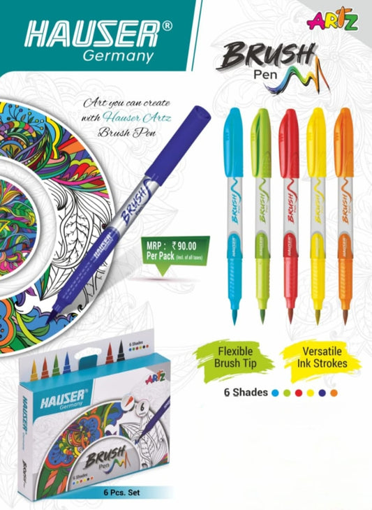 Hauser Artz BRUSH PEN 6 Shades