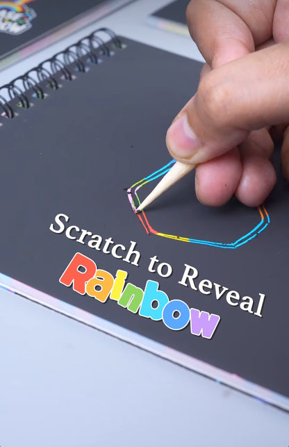 Shape Rainbow Scratch Sheets (Pack of 4)