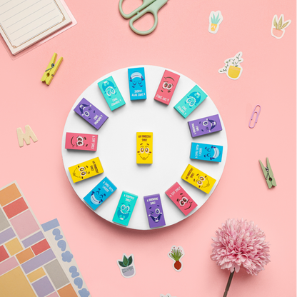 Natraj Smiley Eraser (Pack of 5)