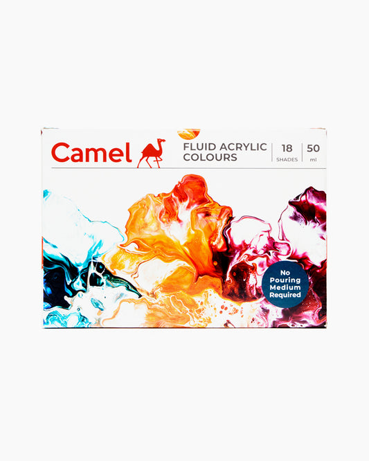 Camel Fluid Acrylic Colour 50ml (18 Shades)