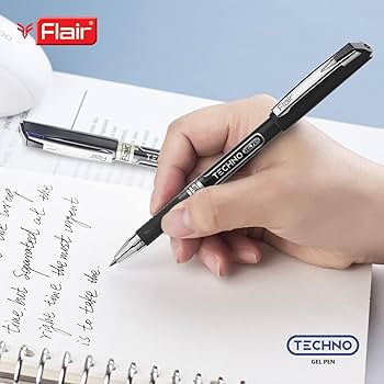 Flair TECHNO Gel Pen (Pack of 5)