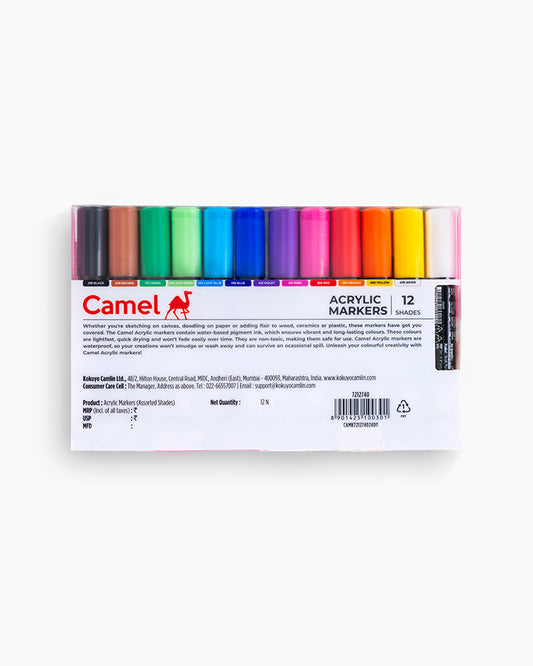Camel Acrylic Markers (Set of 12)