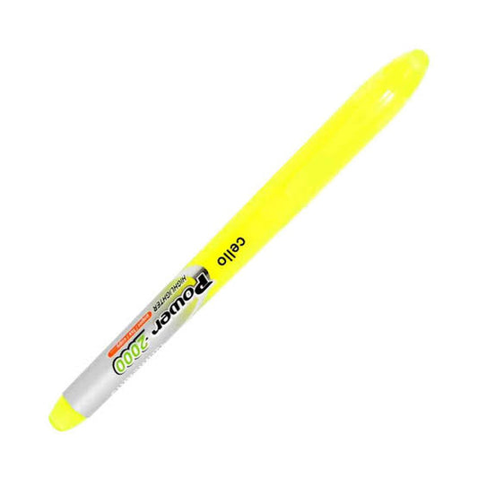 Cello POWER Highlighter YELLOW (Pack of 10)