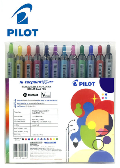 Pilot Hi-Tecpoint V5-RT Pen (Set of 12)