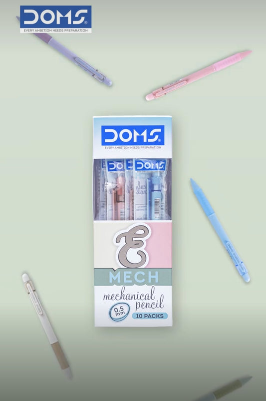 Doms E-Mech 0.5MM Mechanical Pencil (Pack of 10)