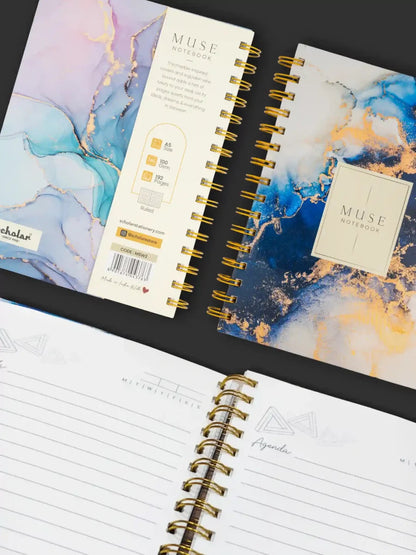 Scholar A5 Muse Wirebound Notebook (192 Pg)