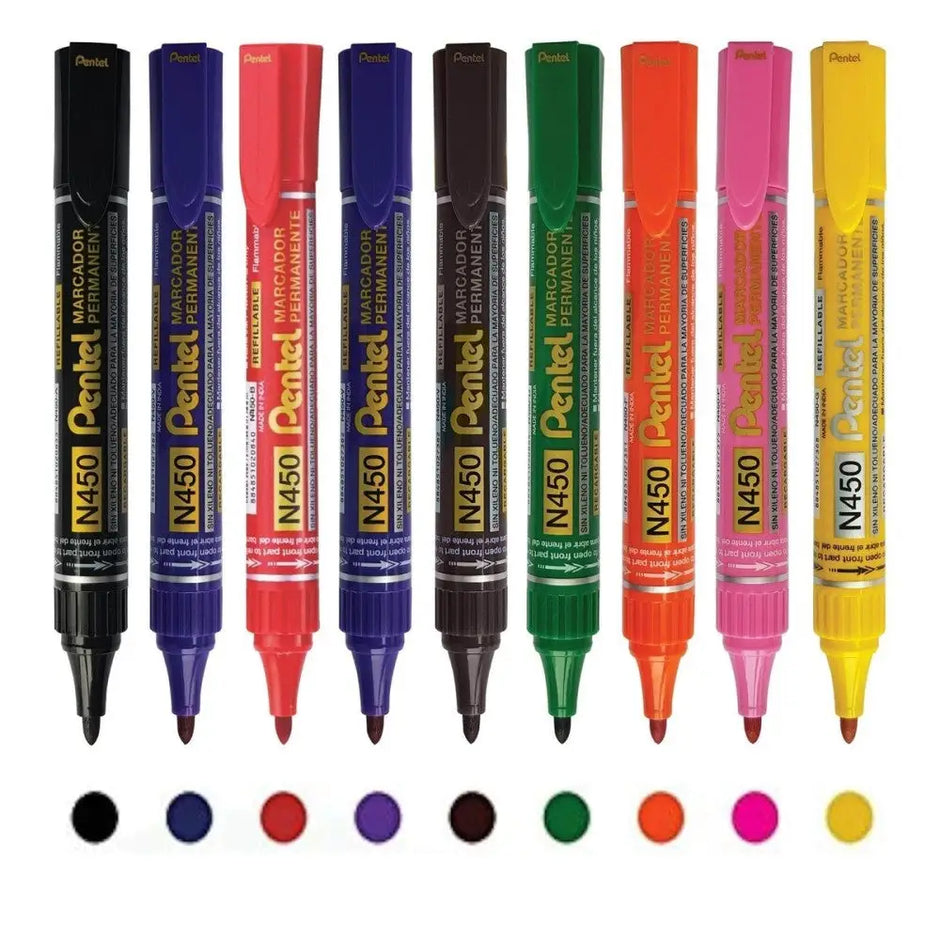 Pentel X-Tra Large Permanent Marker N450 (Pack of 5)