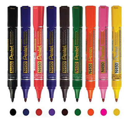 Pentel X-Tra Large Permanent Marker N450 (Pack of 5)