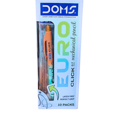 Doms Euro Click 0.7MM Mechanical Pencil (Pack of 10)